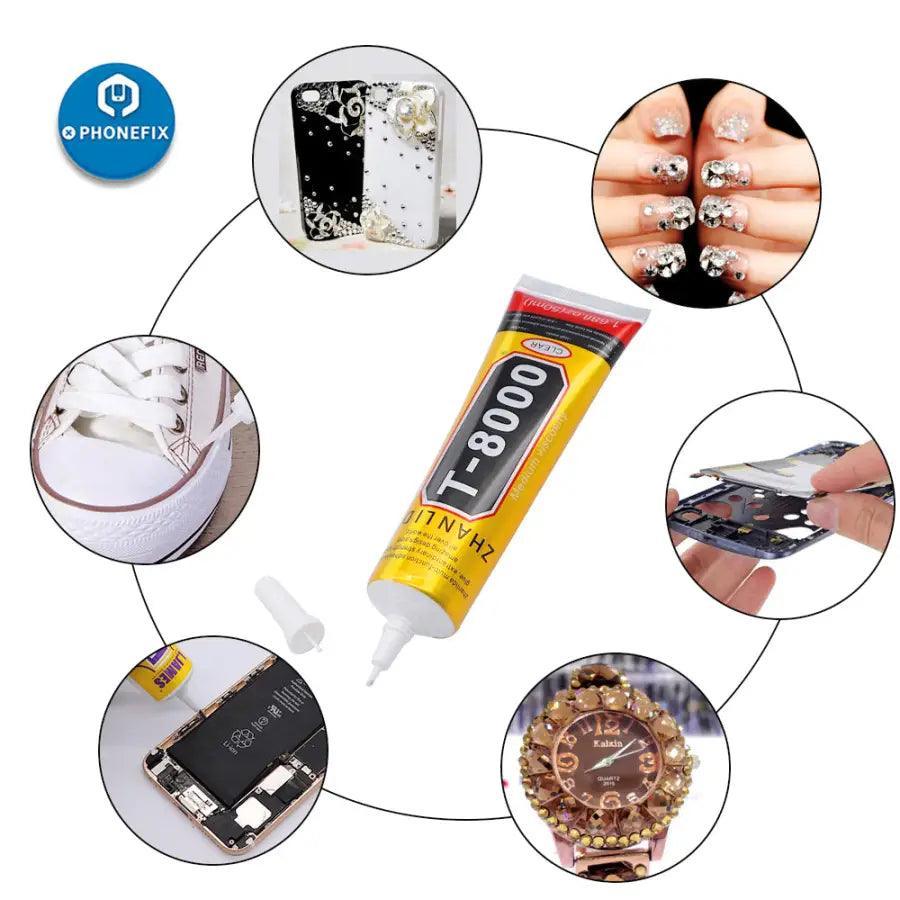 PhoneFix B7000 E8000 T8000 transparent adhesive liquid glue for phone screens, 15ml bottle of consumable repair glue.