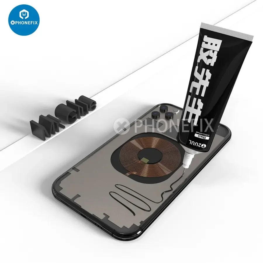 2UUL 25ml Mr. Glue for phone back cover repair by PHONEFIX, applicator bottle for durable mobile phone repairs.