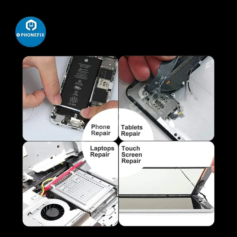 PhoneFix 2mm LCD screen adhesive tape with tweezers for phone and tablet repair, ideal consumables for device maintenance.