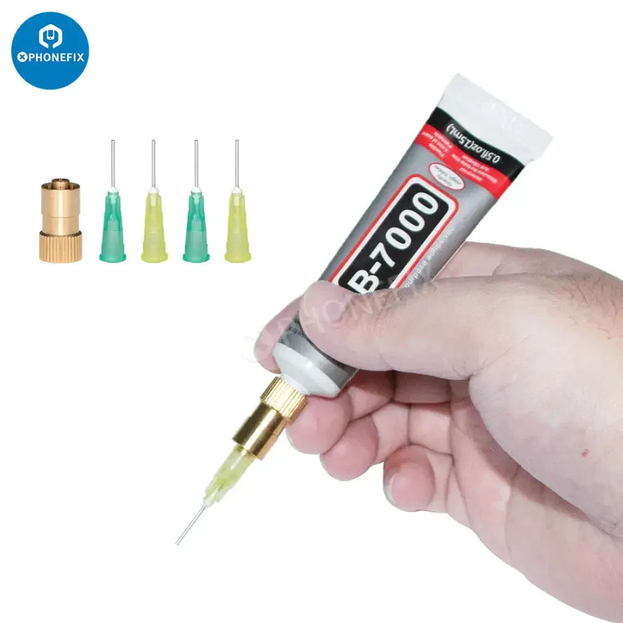 PhoneFix Q9 Glue Hose Conversion Head for B-7000 T-7000 glue output needle, compatible consumables for precise adhesive application.