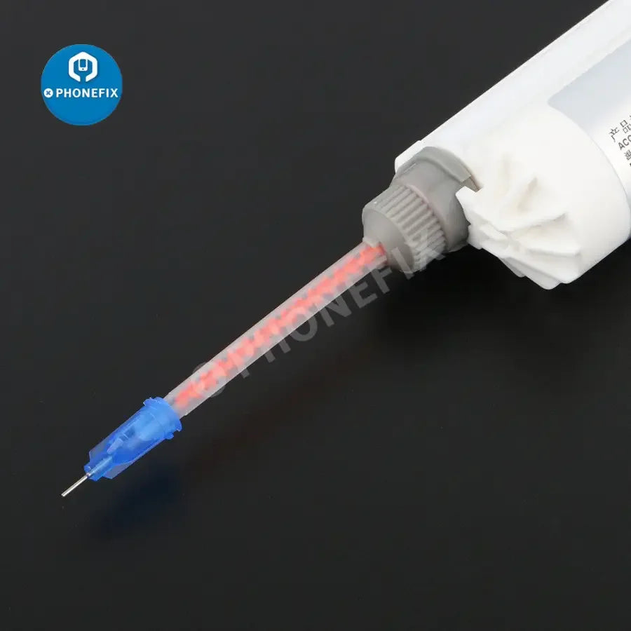 PhoneFix 50ML ACC structural glue syringe for screen narrow frame adhesive, used for precise dispensing of phone repair adhesive.
