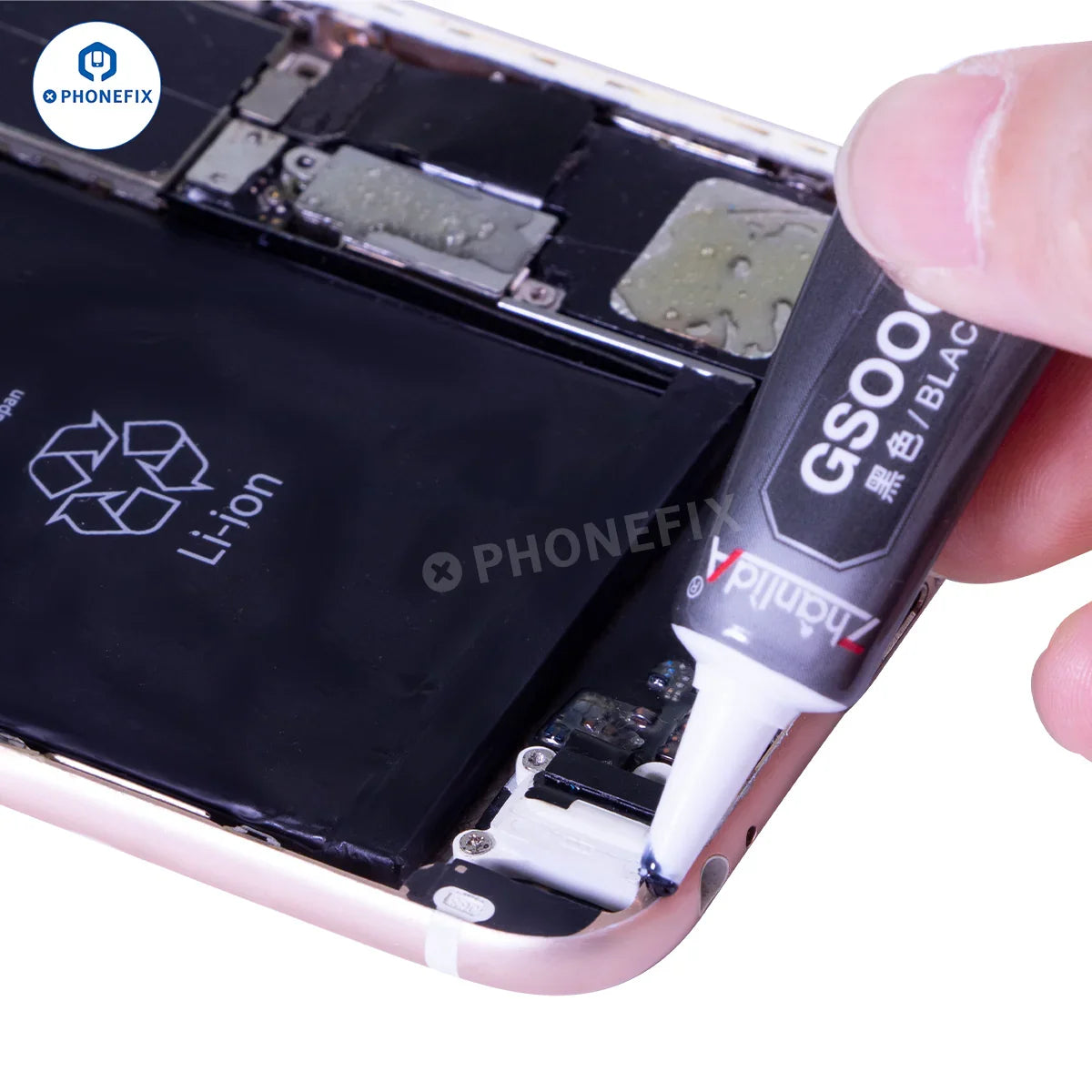PhoneFix 3ML portable strong adhesive for cell phone repairs, professional-grade glue in a small container for repair consumables.