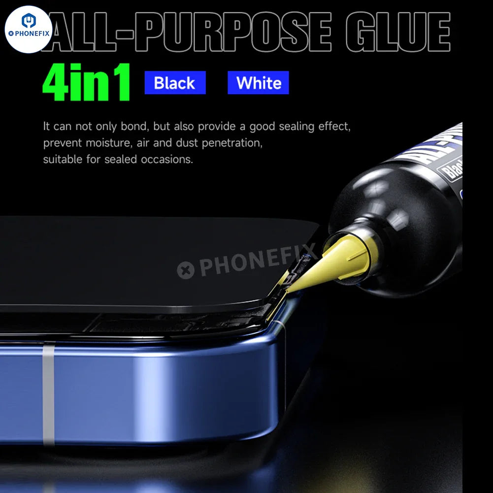 PhoneFix MECHANIC G7 multi-purpose glue for phone screen frame repair, black, used for durable mobile device fixes