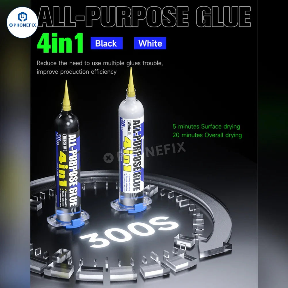 PhoneFix MECHANIC G7 multi-purpose glue for phone screen frame repair, black, versatile adhesive for device repair work