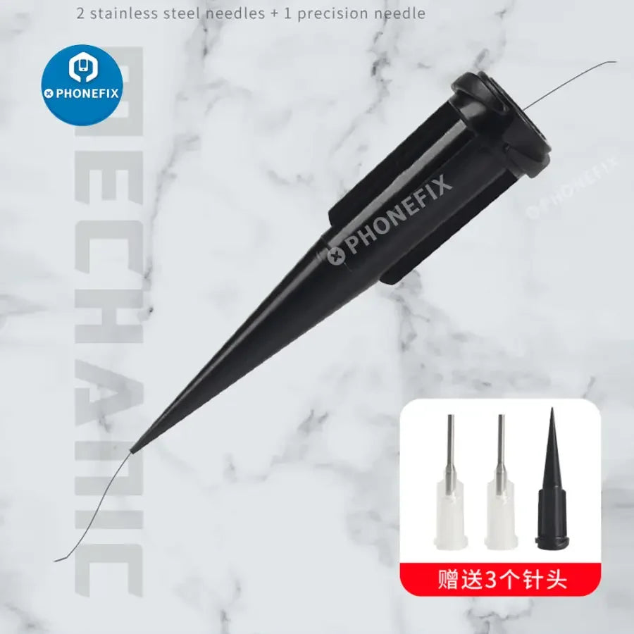 Mechanic 30ml PhoneFix caulking glue liquid adhesive for curved screen repair, shown in a small tube for electronic device repairs.