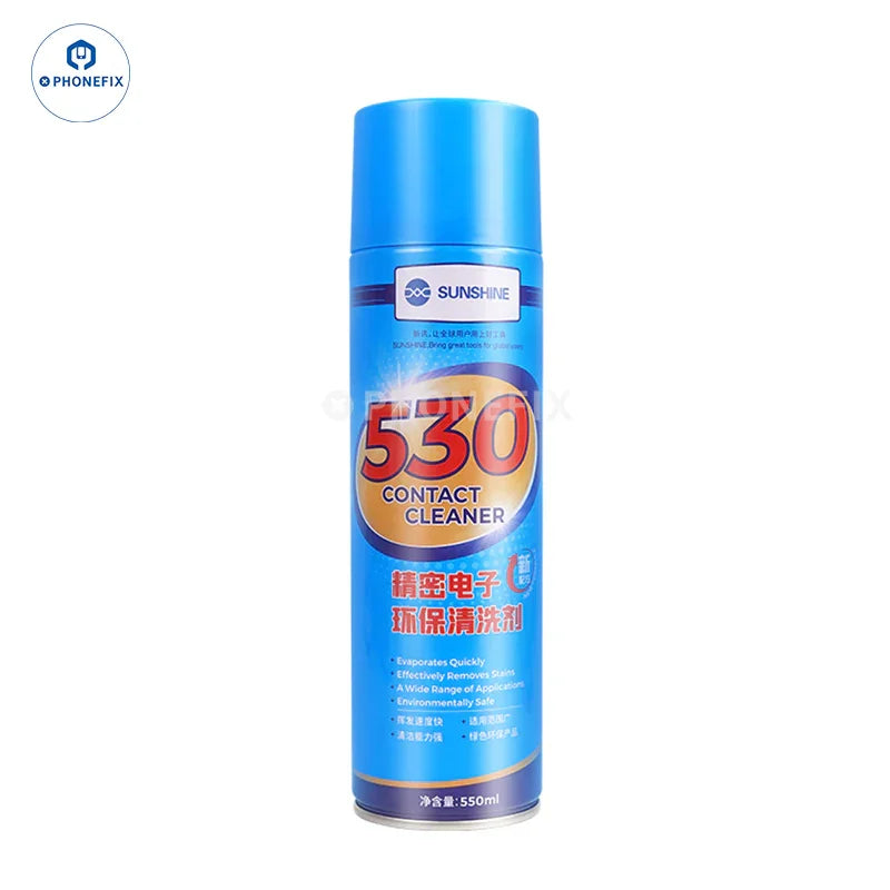 PHONEFIX Mechanic 530 Spray Nettoyant pour Contacts Électroniques, nettoyant de précision pour contacts électroniques en flacon pulvérisateur.
