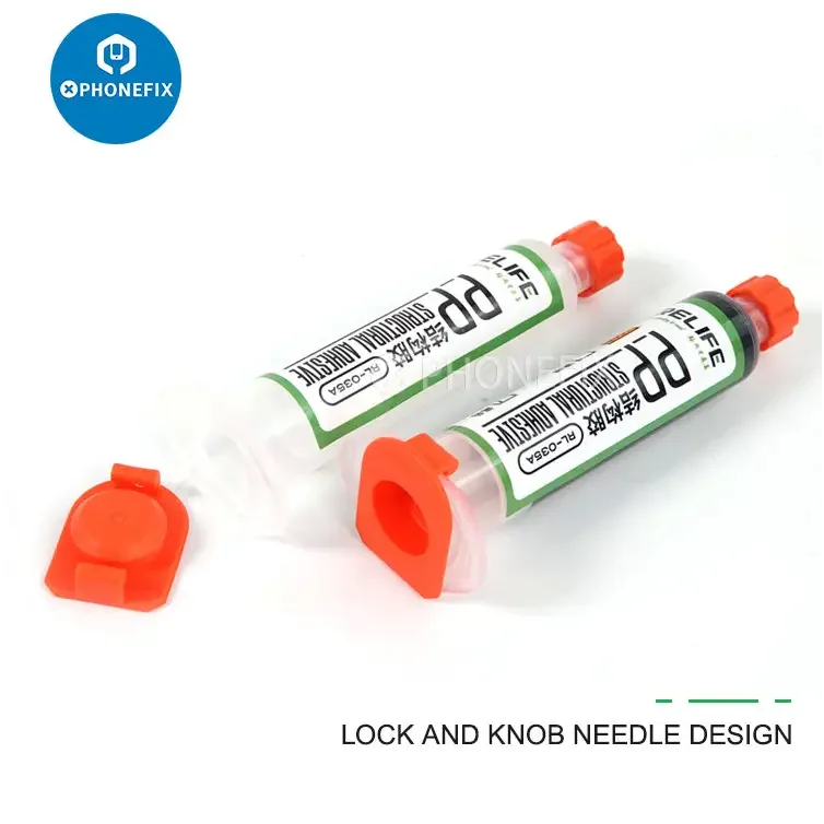 PhoneFix RELIFE RL-035A PP structural adhesive in transparent 10cc or 30cc cartridge, used for phone repair and bonding applications