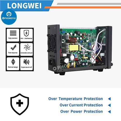 PHONEFIX K3010D variable DC power supply 30V 10A for cell phone repair, with digital display and adjustable voltage and current.