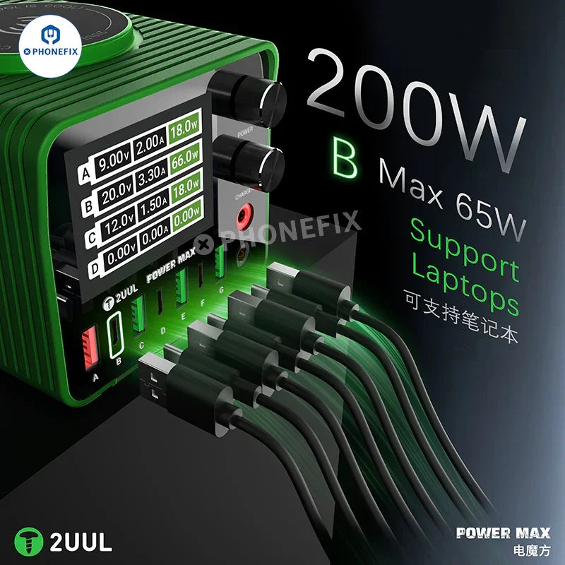 PHONEFIX 2UUL PC01 POWER MAX DC Power Supply with adjustable voltage for reliable electronic charging and testing.