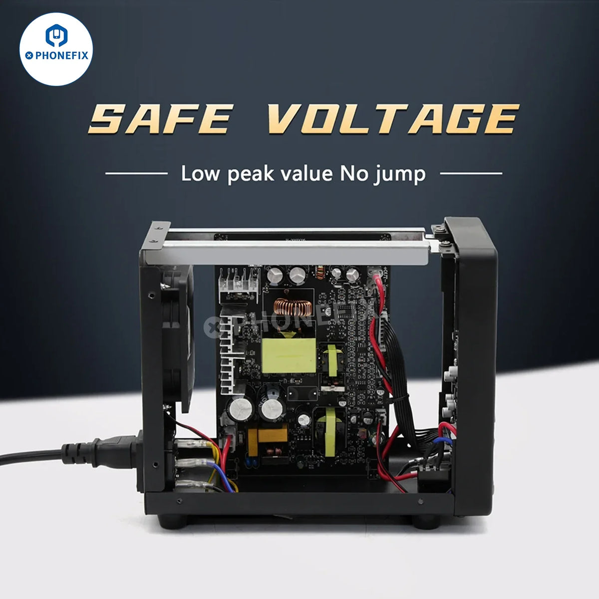 AIFEN 3005 intelligent 150W DC power supply by PHONEFIX with 4-digit display, 30V 5A output, 110V-220V US plug.