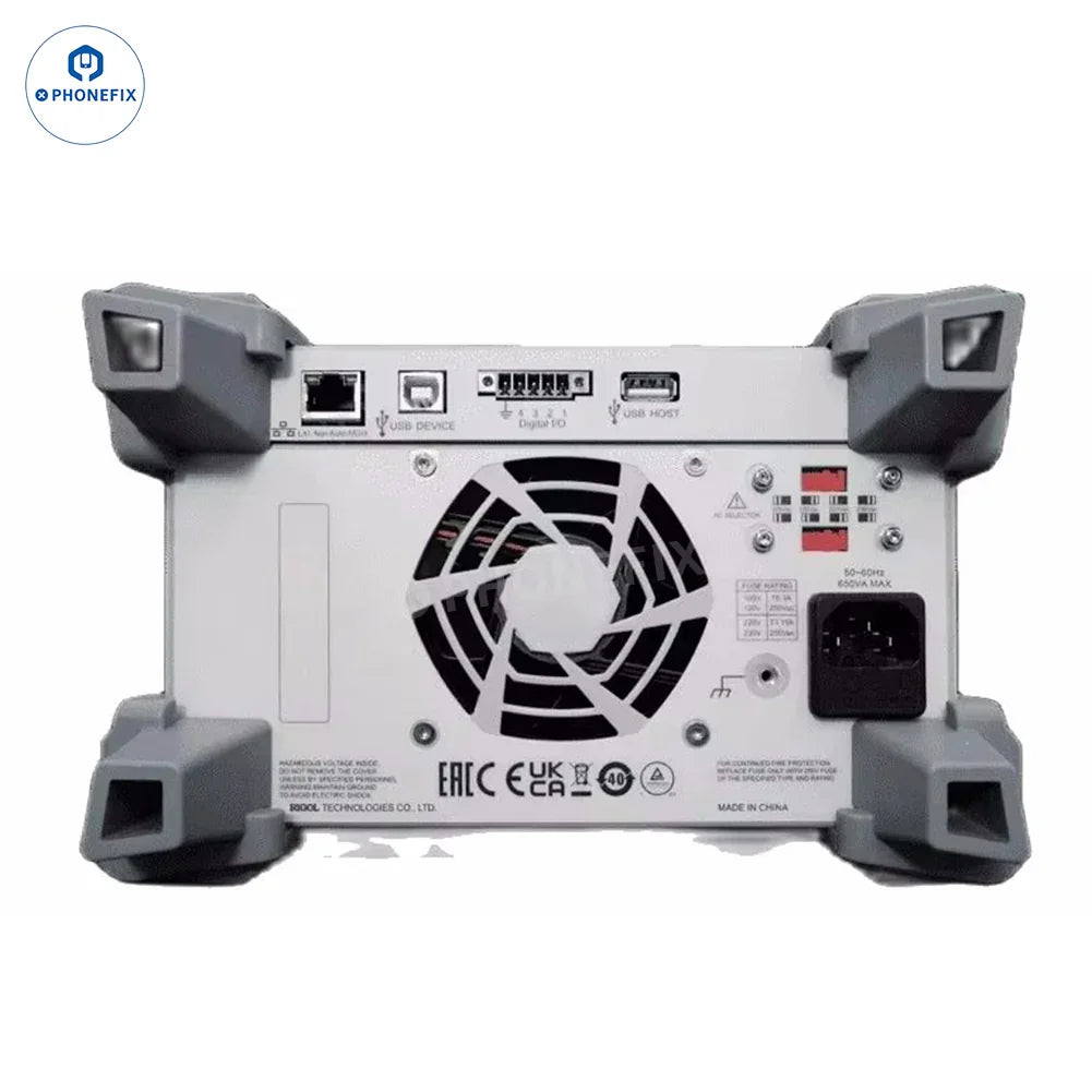 PhoneFix RIGOL DP932A DP932E DP932U programmable DC power supply with digital display and adjustable voltage and current settings.