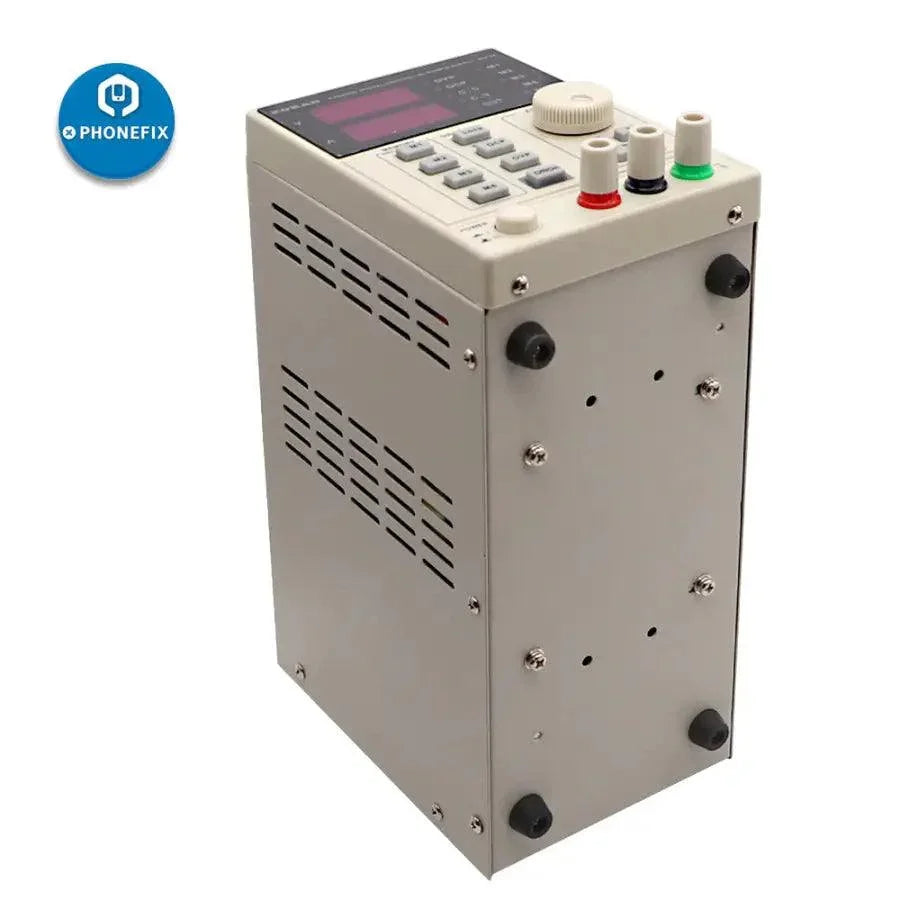 Alimentation CC programmable KORAD KA3005D avec affichage et boutons de commande, capable de fournir une sortie de 30 V 5 A, idéale pour les tests électroniques.