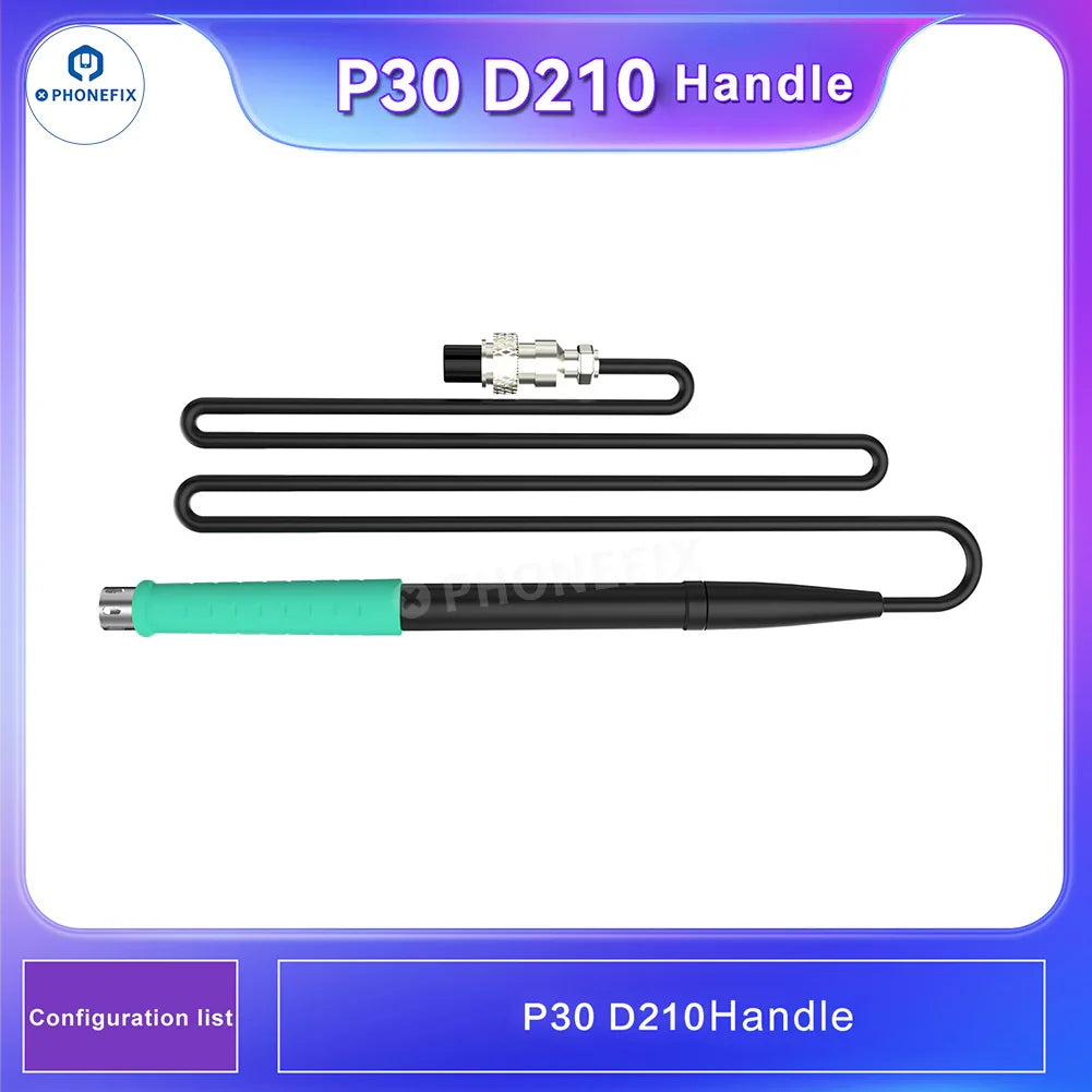 i2C P30S digital DC power supply for phone repair, shown on PHONEFIX multi-function repair platform with digital display and connection ports.