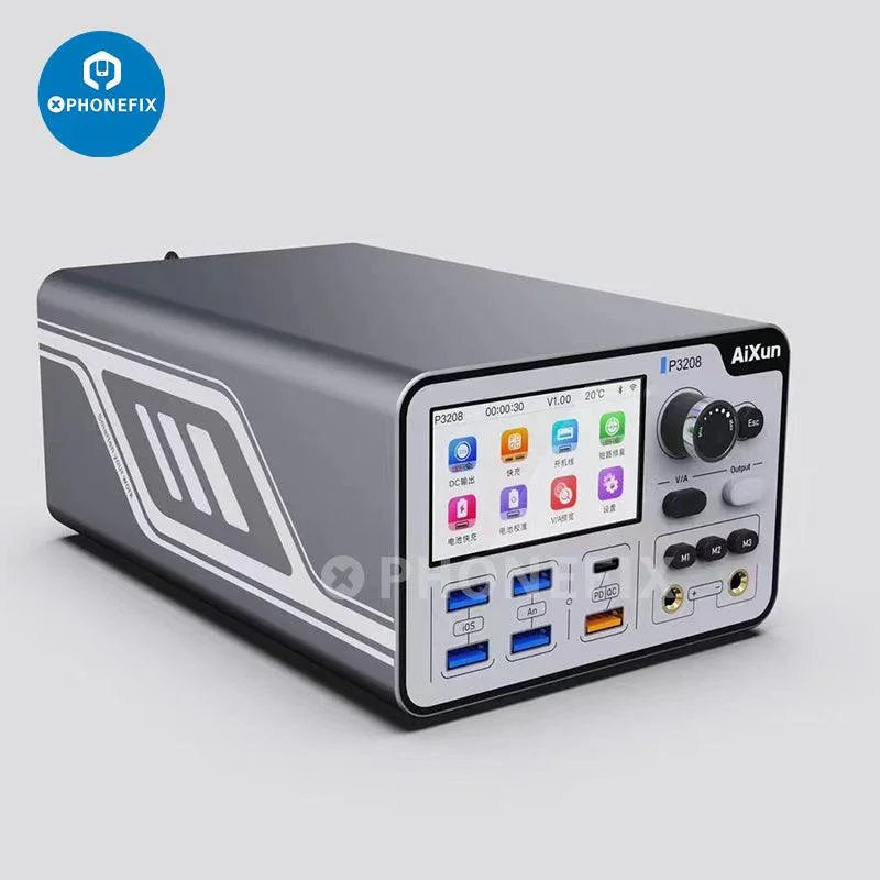 PhoneFix AiXun P3208 intelligent DC power supply with digital display, high-power 320W regulated power source for electronic projects