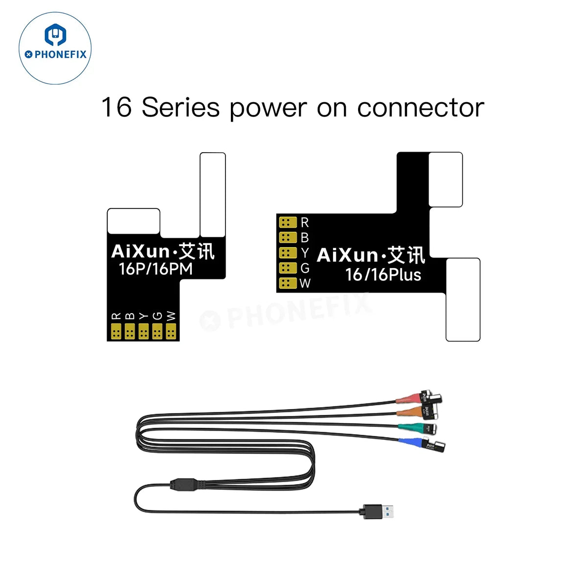 PhoneFix AiXun P3208 high-power intelligent DC power supply with regulated output and 320W capacity, shown in a standard setup.