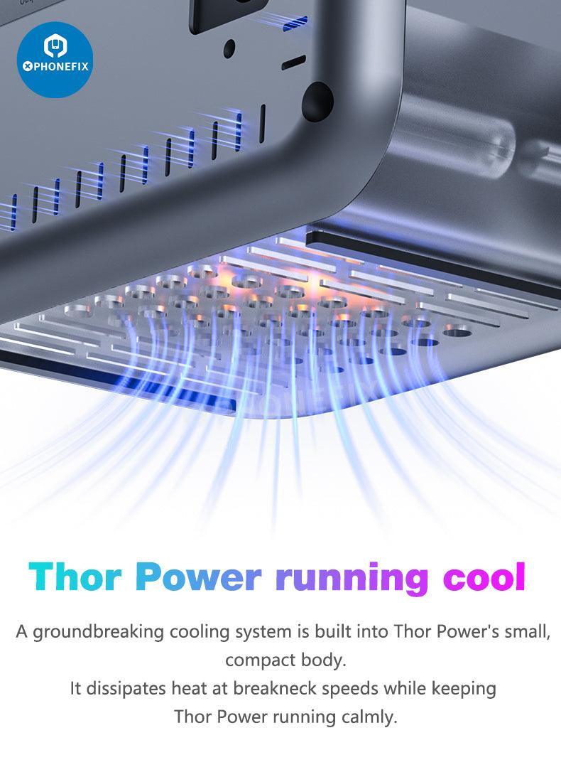 PhoneFix MECHANIC THOR POWER digital diagnostic DC power supply for electronic repair and testing.