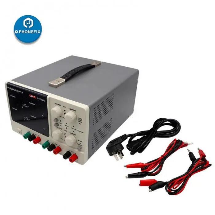 Alimentation CC de précision UNI-T UTP3305 à deux canaux avec sortie 32 V et 5 A pour les tests électroniques.
