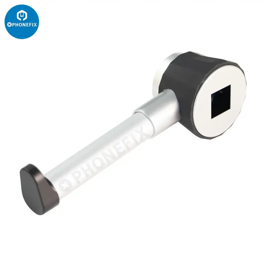Handheld 45x lighted magnifying glass with scale, folding design by PHONEFIX, ideal for detailed inspection of small objects.