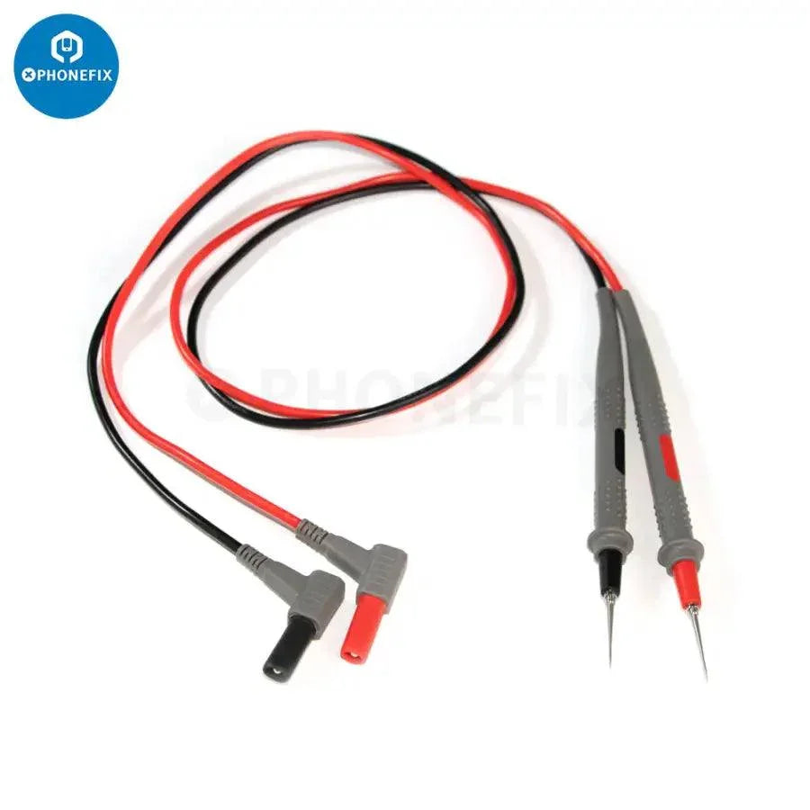 BST-050 Digital Multimeter with super fine test leads pen cable for phone repair by PHONEFIX, ideal for precise electrical testing.