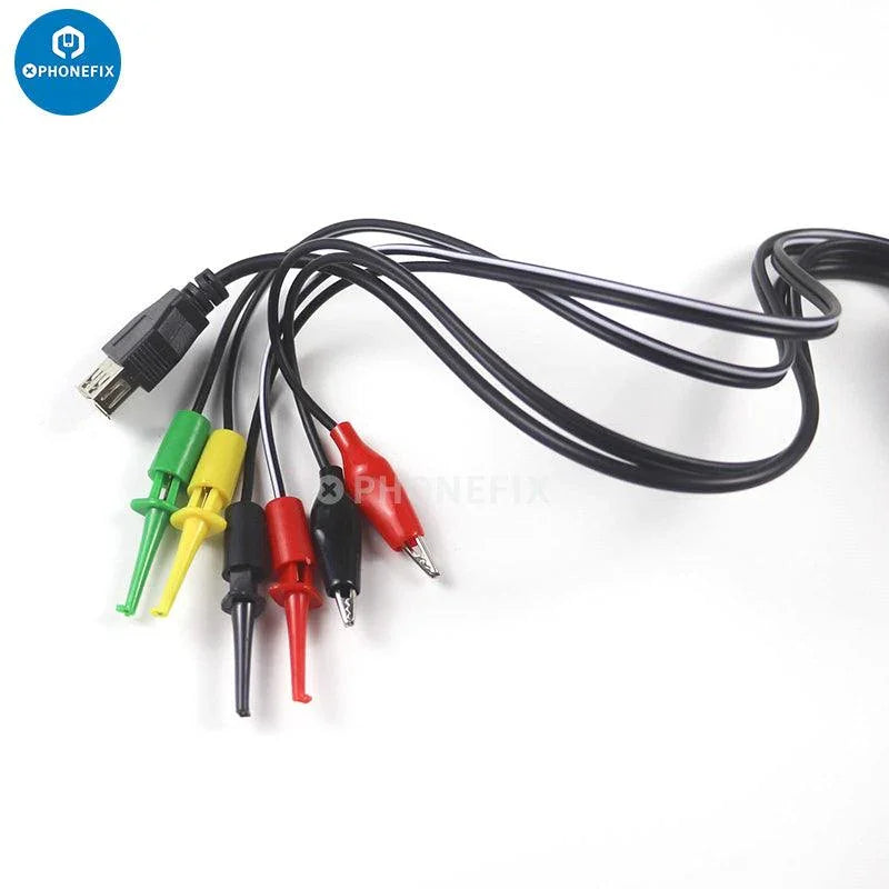 Phonefix digital multimeter DC power supply test leads with alligator clips for accurate multimeter testing and measurements.