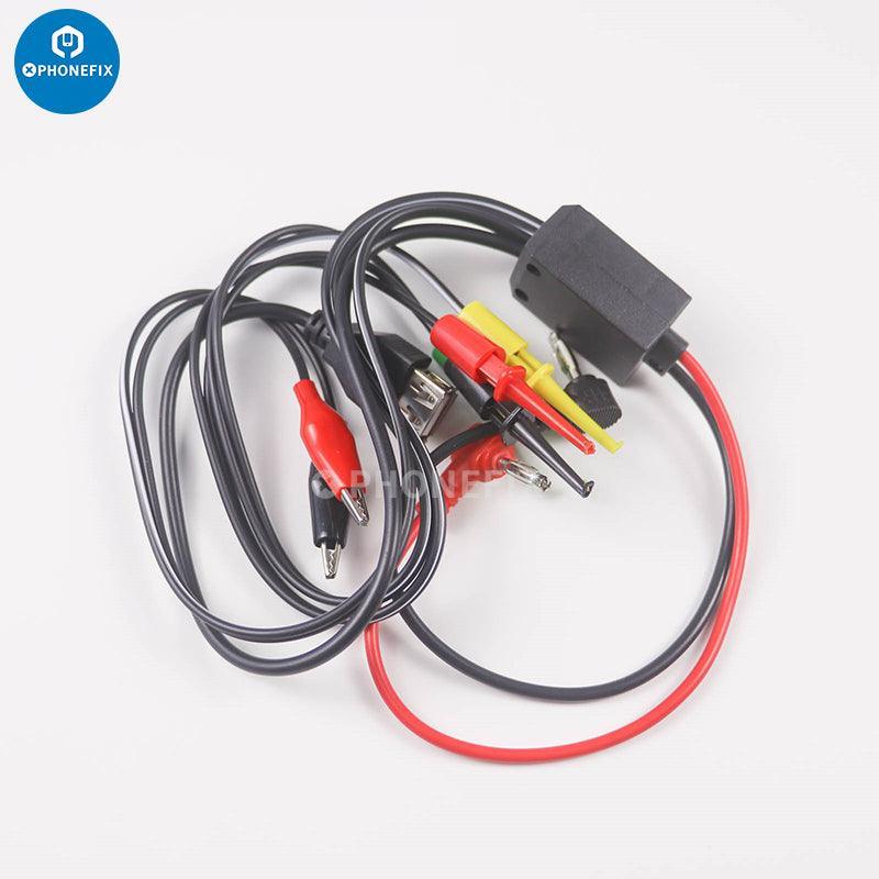 Digital multimeter DC power supply test leads with alligator clips from PHONEFIX, suitable for accurate multimeter testing and measurements.