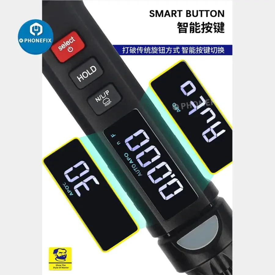 PHONEFIX Mechanic MD5 Pen Digital Multimeter with auto range, compact pen-style design, suitable for electrical measurements.