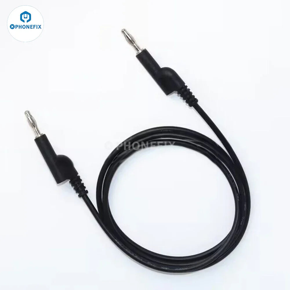 PHONEFIX double-ended 4MM banana plug test leads for digital multimeter testing, with red and black connectors for accurate measurements