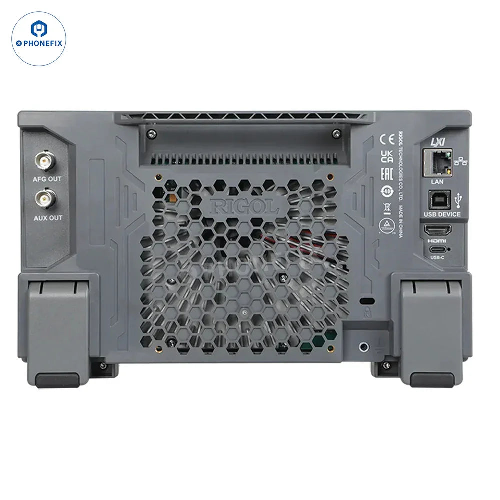 Phonefix DHO914 and DHO924S digital oscilloscopes with 4 channels and 250MHz bandwidth, showing the device display and controls.