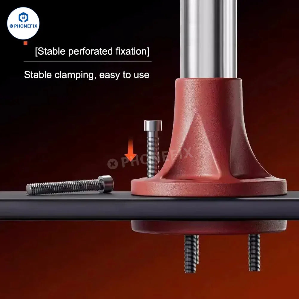 PHONEFIX YCS 6558X electric microscope for mobile repairing, close-up of the compact, handheld inspection device with adjustable focus.