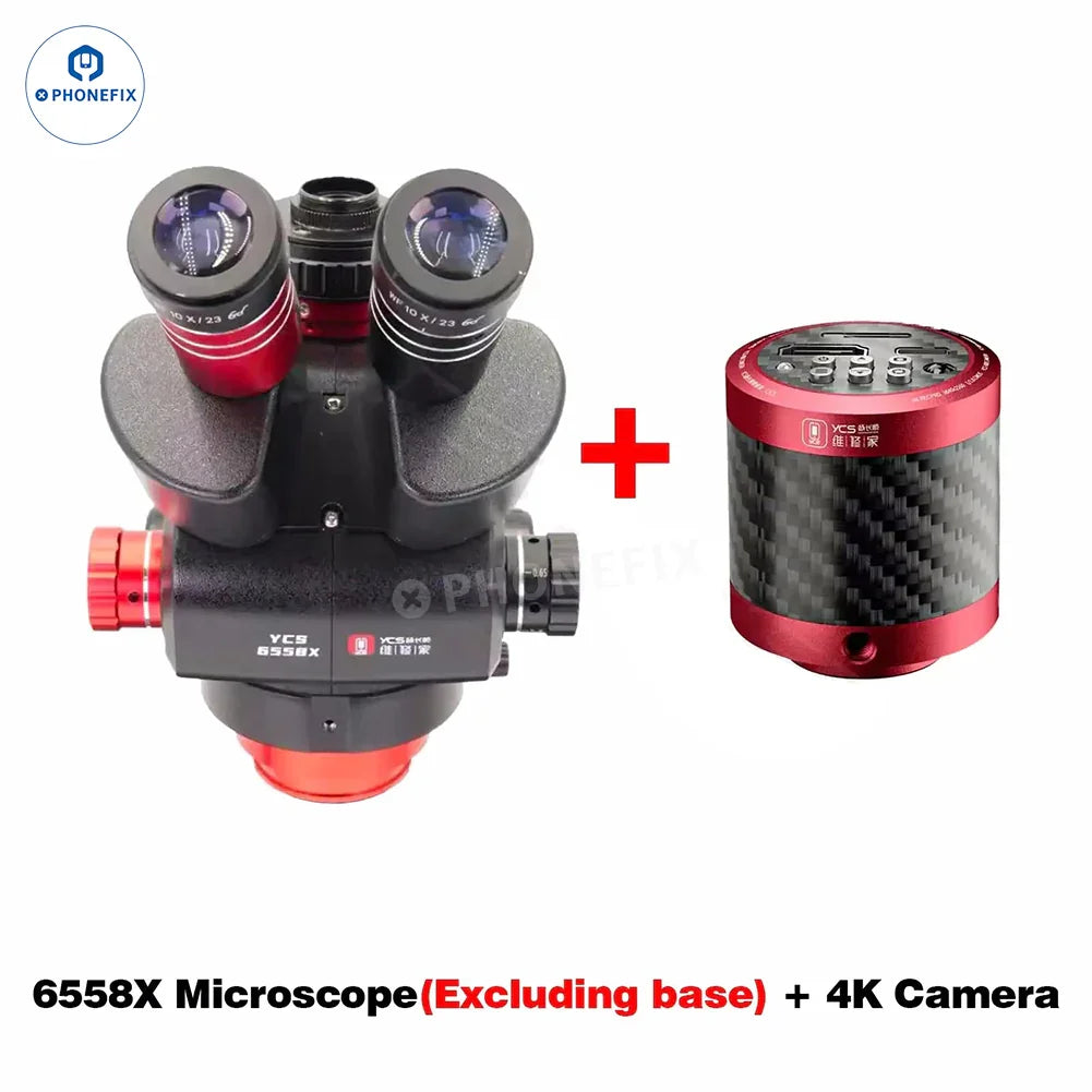Electric microscope for mobile repair by PHONEFIX, featuring a camera set and adjustable base for detailed inspection.