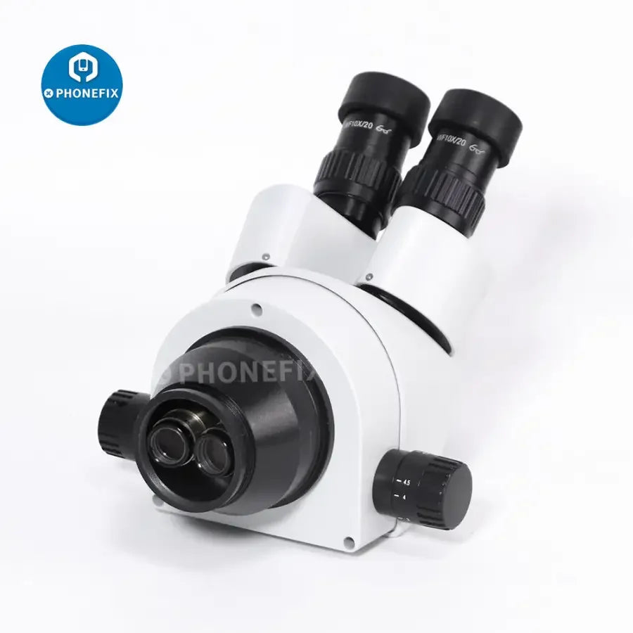 PhoneFix 3.5X-90X binocular stereo microscope with 56 adjustable LED light for detailed viewing and illumination.