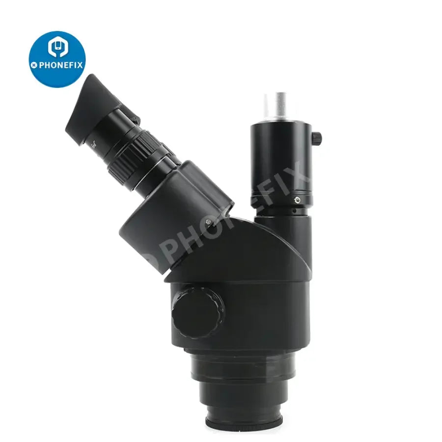 PhoneFix 3.5X-90X trinocular stereo microscope with LED light and mat, ideal for soldering and detailed electronic inspections.