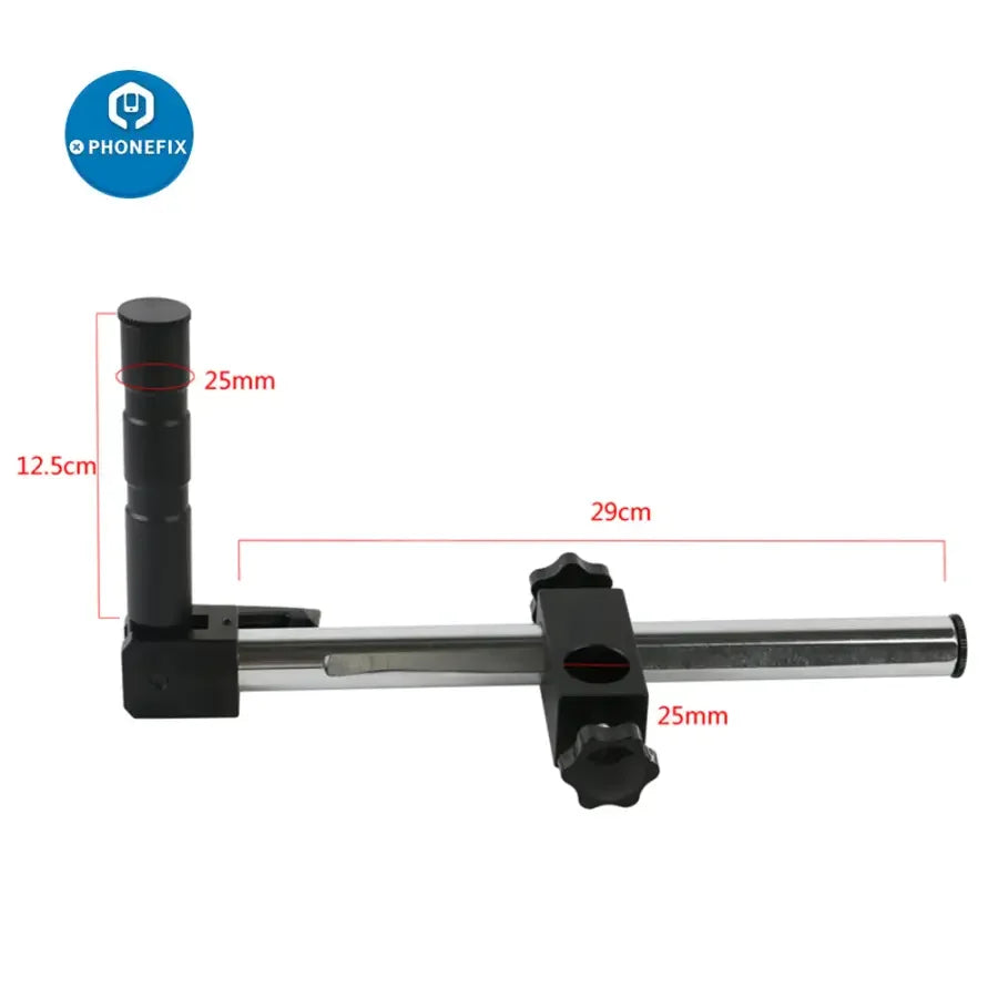 Phonefix 3.5X-90X trinocular stereo microscope with LED light and mat, ideal for soldering and detailed inspection.