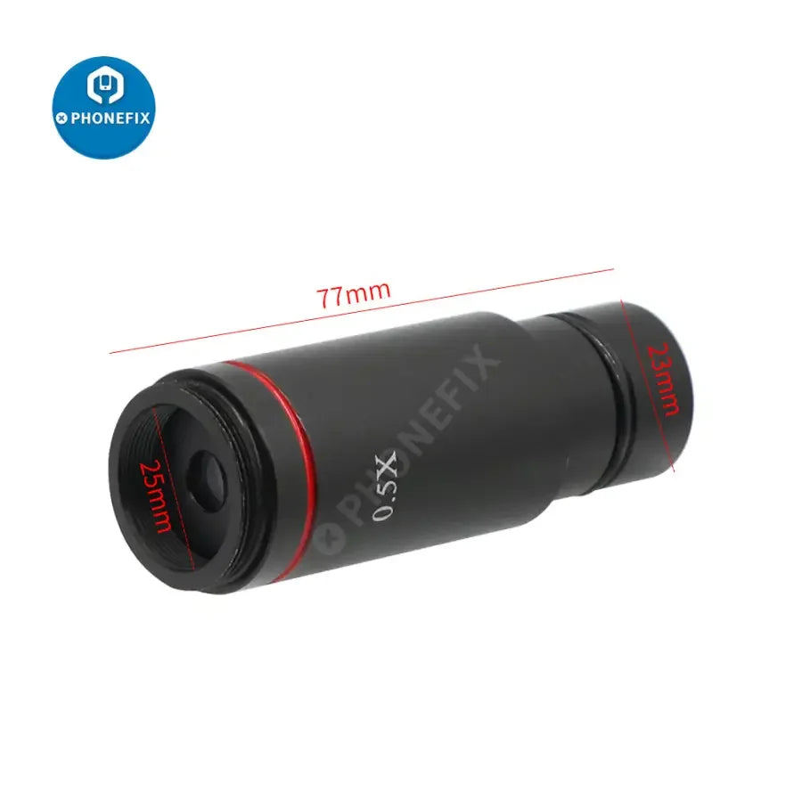 PhoneFix C-Mount lens adapter for microscopes, 23.2mm to 30/30.5mm rings, for CCD camera compatibility on electric microscopes.