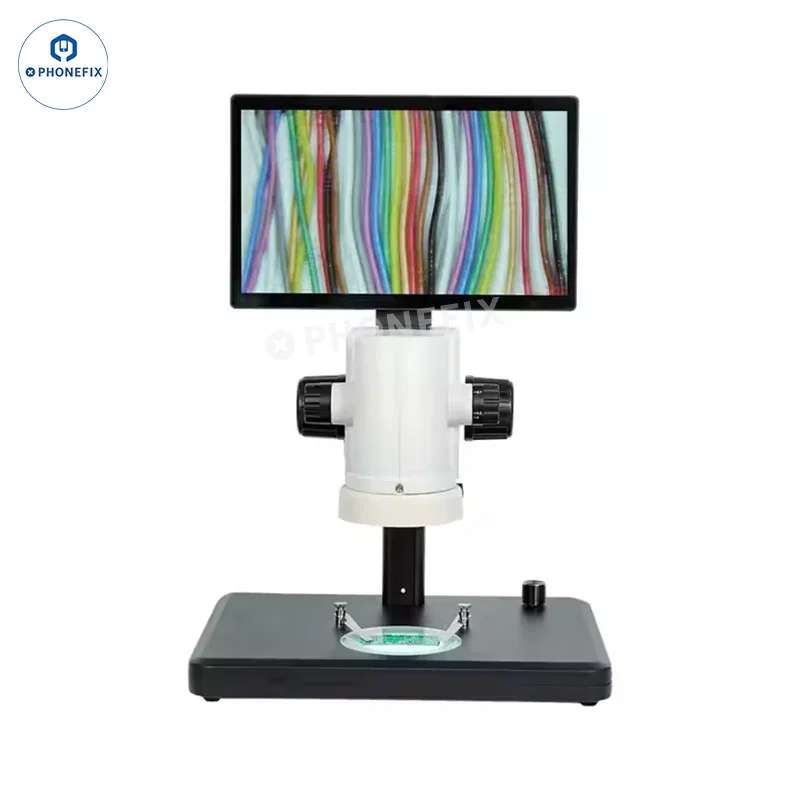 HD digital measurement video microscope DMSZ30-C10 by PHONEFIX with eyepiece and digital display for detailed close-up viewing