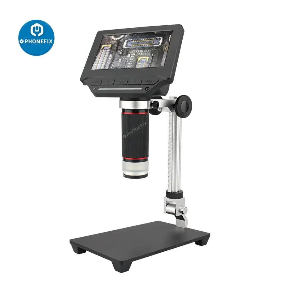 Electric 1000X digital microscope with 7-inch HD LCD screen for soldering repair, made by PHONEFIX.