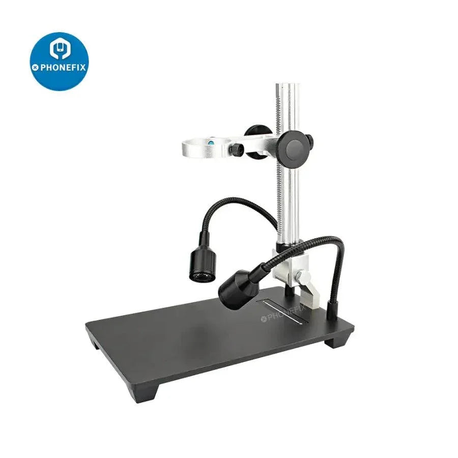 Digital microscope with 7-inch HD LCD screen, PHONEFIX electric microscope ideal for soldering repair and detailed electronic inspection.