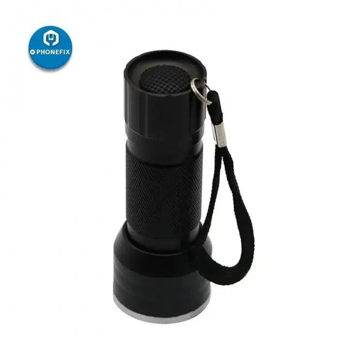 PHONEFIX Séchoir à colle UV avec lampe torche LED ultraviolette pour la réparation d'écrans de téléphone, outil électrique pour un durcissement UV précis.