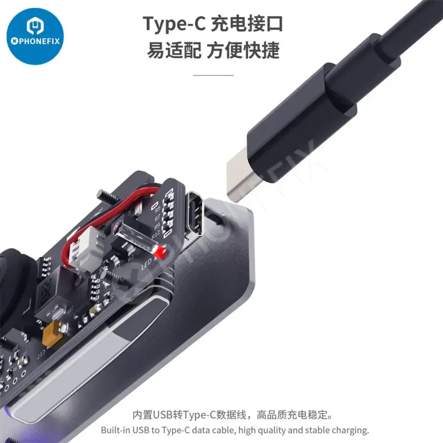 2UUL SC05 SC08 UV curing lamp light for motherboard repair, electric power tool by PHONEFIX, used for precise UV curing in electronics repair