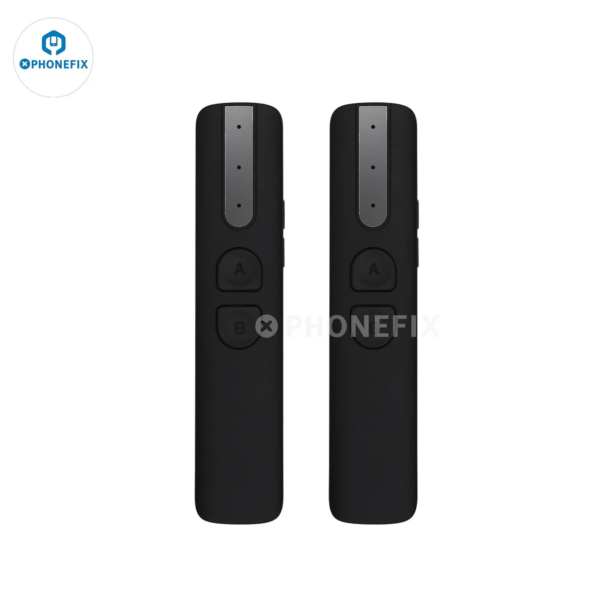 PHONEFIX RK-X7 multi-language translator with dual screens, a compact electronic device for business translation and language conversion.
