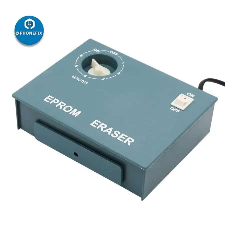 Phonefix ultraviolet EPROM eraser tool for erasing data from universal EPROM chips using electric power.