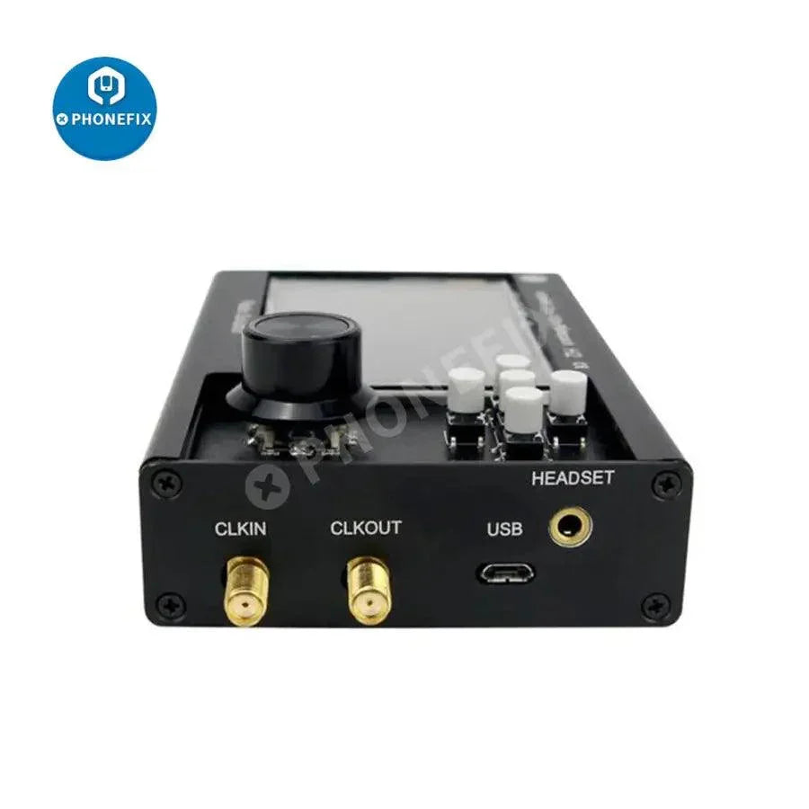 PHONEFIX PortaPack H2+ HackRF One SDR radio kit with antenna and case, 3.2-inch display, covering 1MHz to 6GHz for electronic testing