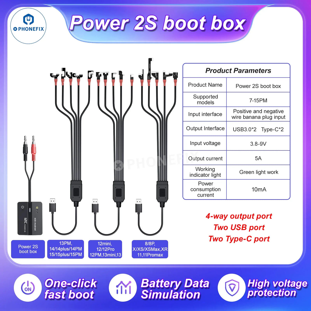 i2C P30S Phone Repair Platform by PHONEFIX with extendable modules, electric power tools for mobile device repair, close-up view