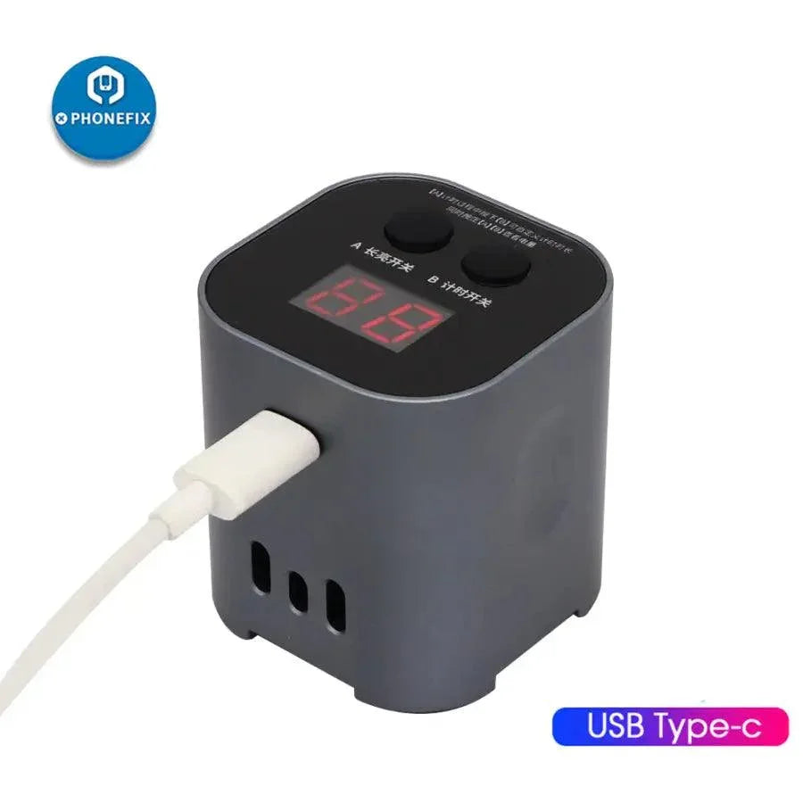 Qianli iUV Intelligent UV Curing Lamp with green oil LED purple light for phone repair and electronics work by PHONEFIX.