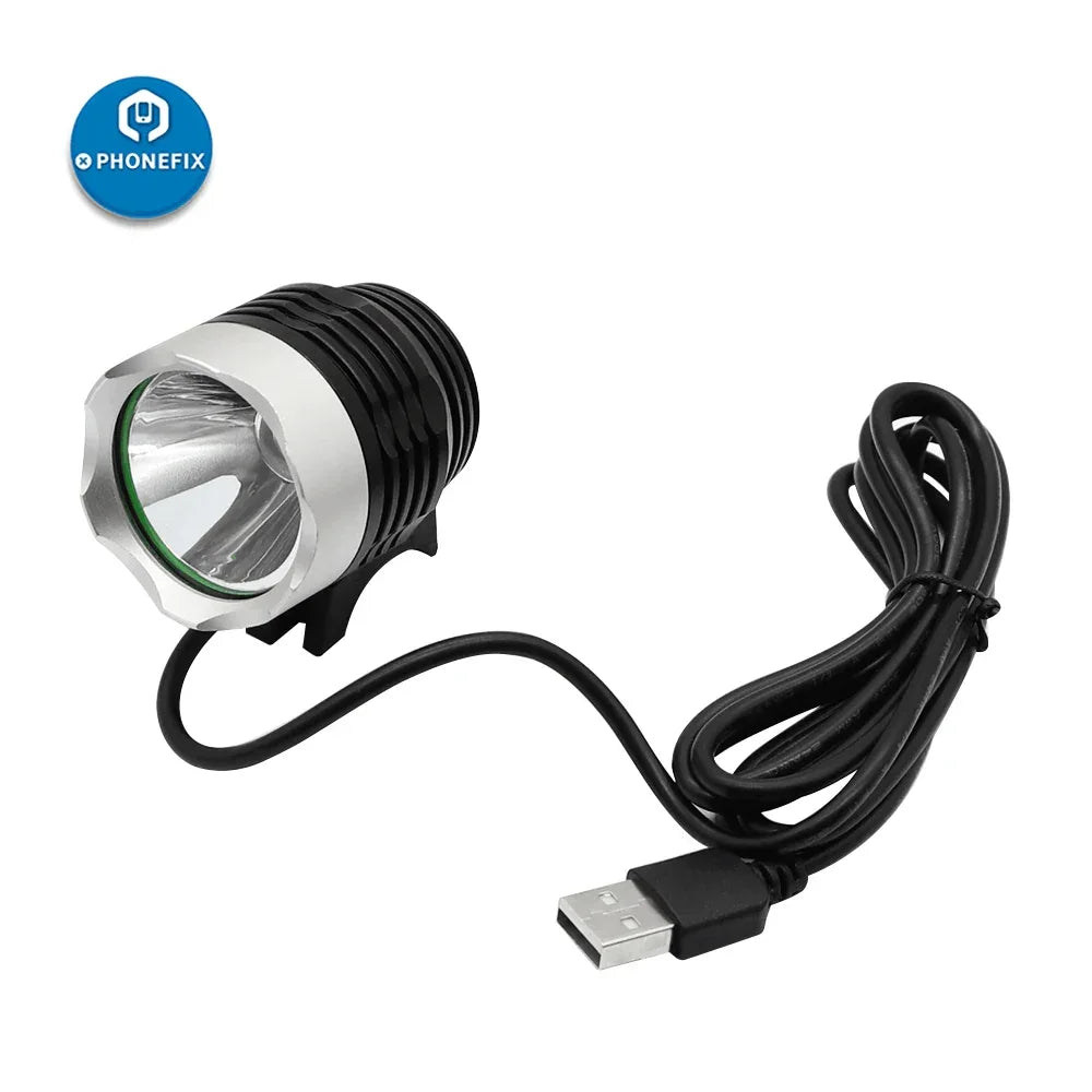 PHONEFIX 5V USB UV LED Curing Lamp with shadowless design, green oil indicator, for precise glue curing in electric power tools.