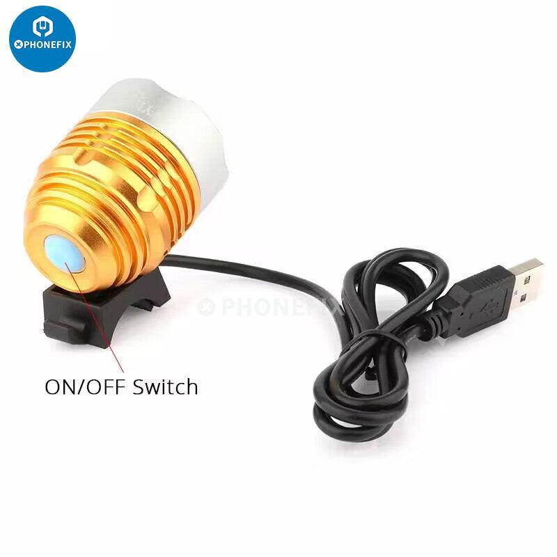 Phonefix 5V USB UV LED curing lamp with shadowless design, green oil indicator, electric power tool for glue curing and LED light.