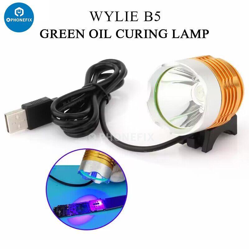 PhoneFix 5V USB UV LED curing lamp with shadowless design, green oil indicator, for glue curing in electric power tools.