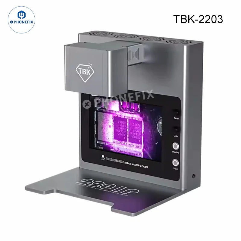 PhoneFix TBK laser welding machine for chip desoldering and glue removal, electric welding tool for precise electronic repairs.