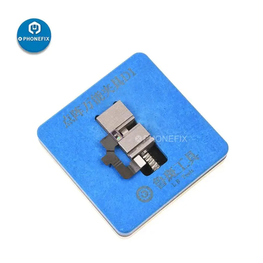 PhoneFix Luban Tool D1 Face ID Repair Holder for Lattice Dot Projector, used as a Face ID tester and repair fixture.