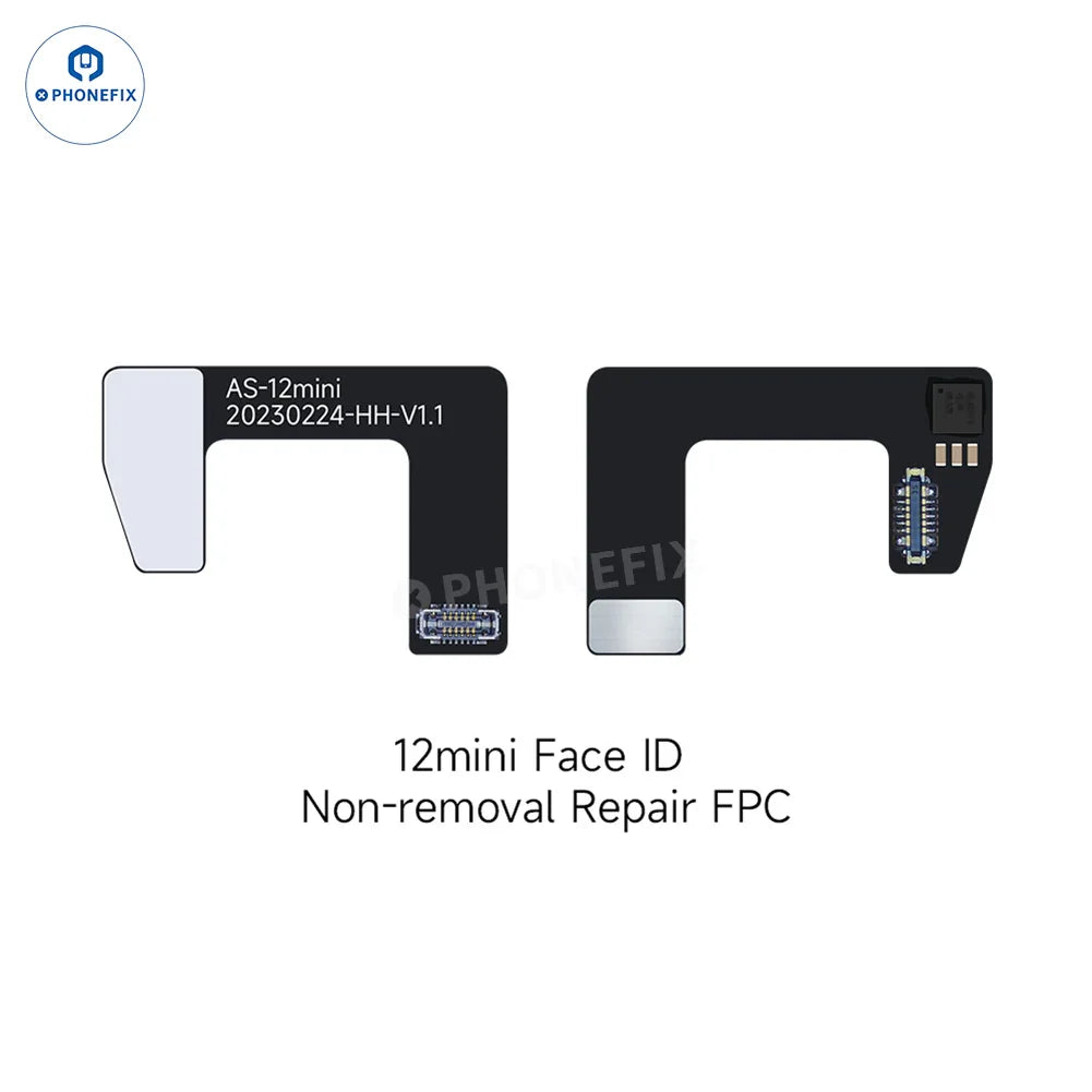 Câble FPC pour outil de réparation Face ID PHONEFIX pour iPhone 12 mini, utilisé pour réparer Face ID ne fonctionnant pas sur les modèles d'iPhone compatibles.
